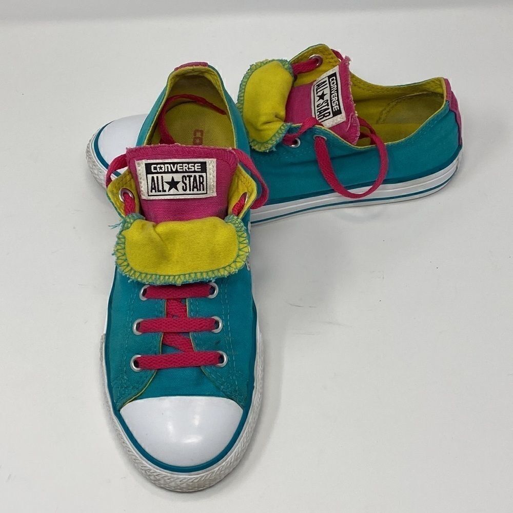 Converse Chuck Taylor All Star Colour Block Double Tongue Sneakers - Picture 2 of 13